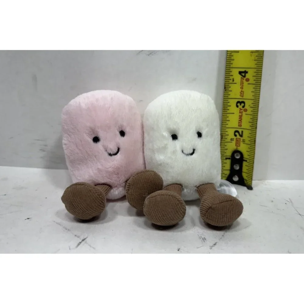 Jellycat Amuseable Pink‎ And White Marshmallow Plush